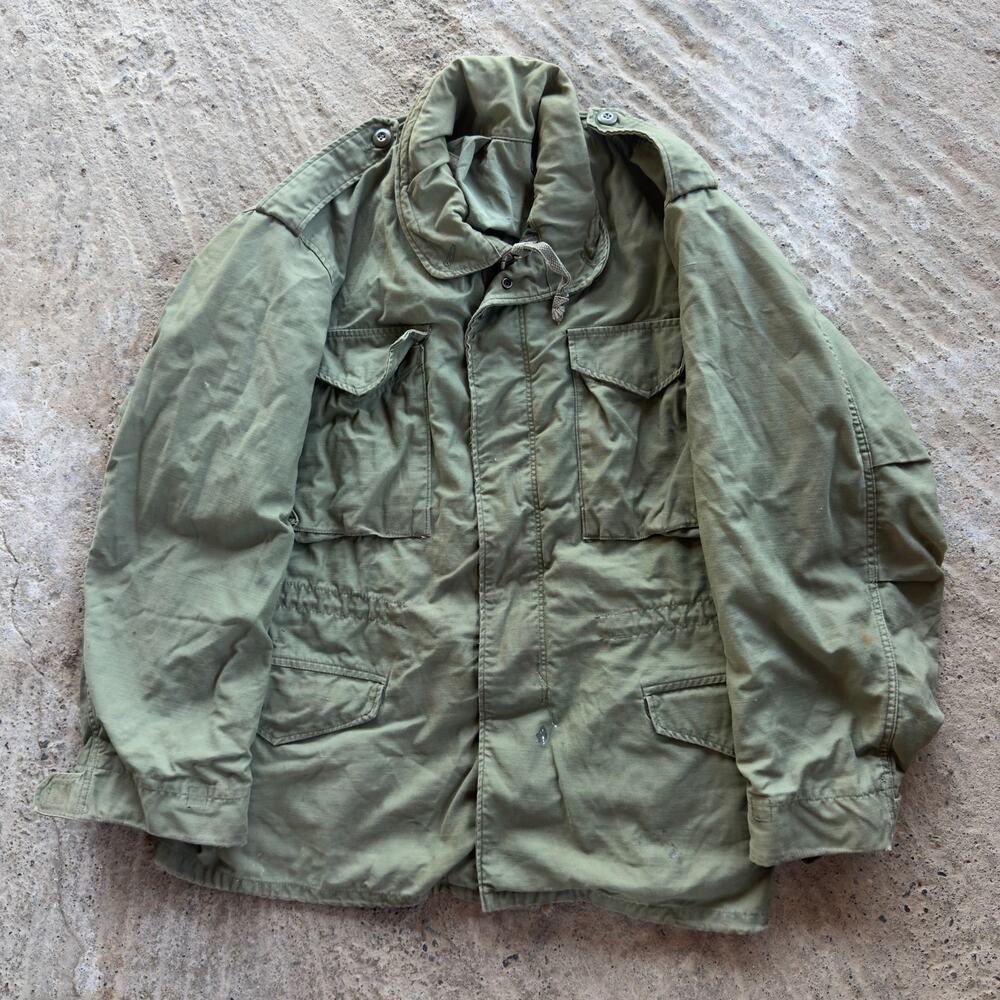 Vintage Field Jacket OG-107 Green Coat Cold Weather Mens Medium Reg 1980 US Army
